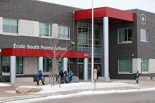 JOHN WOODS / WINNIPEG FREE PRESS
South Pointe School in south Winnipeg photographed Wednesday, March 4, 2020. South Pointe parents have just learned from the Pembina Trails School Division and the province that they will have to move their children to different schools due to overcrowding issues. Some parents have had to move their children 2-3 times in the past 4 years.

Reporter: maggie