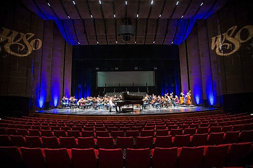 MIKAELA MACKENZIE / WINNIPEG FREE PRESS

Daniel Raiskin, conductor, leads the Winnipeg Symphony Orchestra as they rehearse for Back-to-Back Beethoven at the Centennial Concert Hall in Winnipeg on Thursday, March 5, 2020. 
Winnipeg Free Press 2019.
