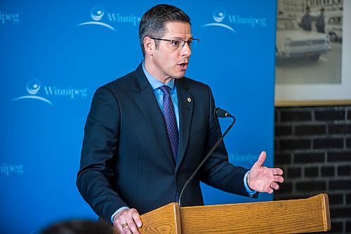 MIKAELA MACKENZIE / WINNIPEG FREE PRESS

Mayor Brian Bowman speaks to media about the 2020 budget at City Hall in Winnipeg on Friday, March 6, 2020. 
Winnipeg Free Press 2019.