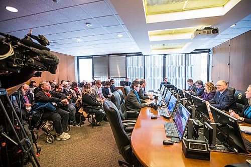 MIKAELA MACKENZIE / WINNIPEG FREE PRESS

Councillor Scott Gillingham tables the 2020 budget to a packed house at City Hall in Winnipeg on Friday, March 6, 2020. 
Winnipeg Free Press 2019.