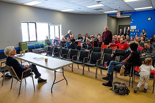 Daniel Crump / Winnipeg Free Press. Winnipeg South Centre MP, Jim Carr, holds a town hall at the Corydon Community Centre giving constituents the opportunity to interact directly with their member of parliament. March 7, 2020.
