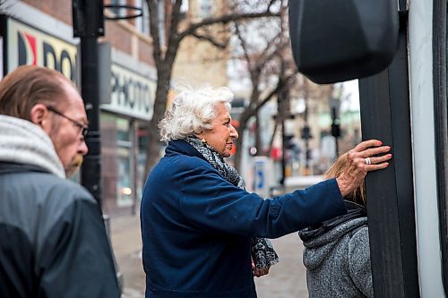 MIKAELA MACKENZIE / WINNIPEG FREE PRESS

Transit rider Susan Burns gets on to the bus in close proximity to other riders on Portage Avenue in downtown Winnipeg on Thursday, March 12, 2020. For Julia-Simone Rutgers story.
Winnipeg Free Press 2019.