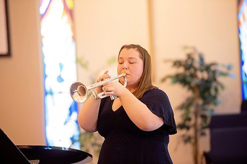 Mike Sudoma / Winnipeg Free Press
Trumpet player, Colleen Zwarych performs during this years Winnipeg Music Festival at Fort Garry United Church
March 11, 2020