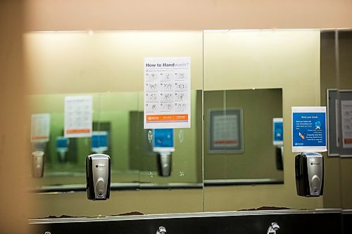 MIKAELA MACKENZIE / WINNIPEG FREE PRESS

Public health signage inside the washrooms at the Centennial Concert Hall in Winnipeg on Thursday, March 12, 2020. 
Winnipeg Free Press 2019.