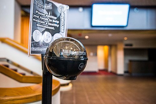 MIKAELA MACKENZIE / WINNIPEG FREE PRESS

Public health signage and additional hand sanitizers at the Centennial Concert Hall in Winnipeg on Thursday, March 12, 2020. 
Winnipeg Free Press 2019.