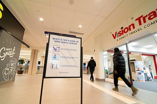 Mike Sudoma / Winnipeg Free Press
Signage inside City Place Mall in Downtown Winnipeg warns patrons about the CoVid 19 virus and precautions they can take to help stop the spread of the illness.
March 13, 2020