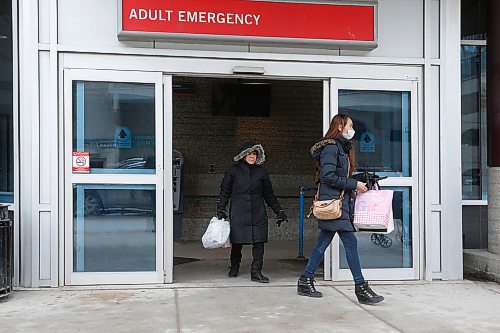 JOHN WOODS / WINNIPEG FREE PRESS
People leave the emergency department at Health Sciences Centre in Winnipeg Sunday, March 15, 2020. The province announced the 7th COVID-19 case.

Reporter: Allen