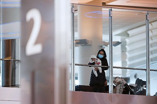 JOHN WOODS / WINNIPEG FREE PRESS
Aperson waits for a flight in the departure area at the international airport in Winnipeg Monday, March 16, 2020. 

Reporter: ?