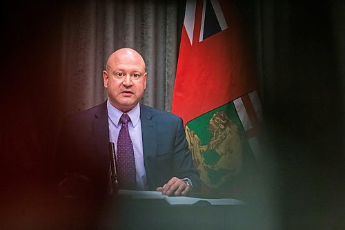 MIKAELA MACKENZIE / WINNIPEG FREE PRESS

Dr. Brent Roussin, chief provincial public health officer, speaks to the media about COVID-19 at the Manitoba Legislative Building in Winnipeg on Tuesday, March 17, 2020.
Winnipeg Free Press 2020