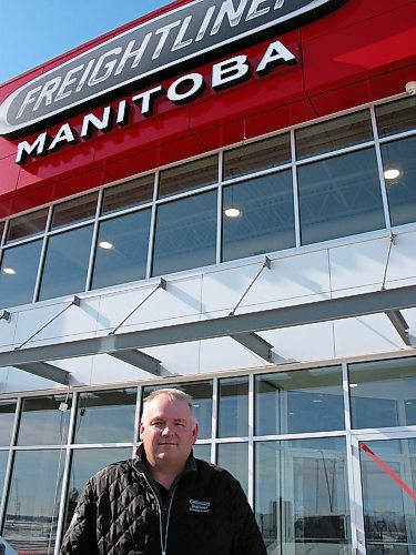 Canstar Community News March 9, 2020 - Freighliner Manitoba's fleet operations manager Mike Palmer is shown standing outside the company's new facility at 45 Bergen Cutoff Rd. in the RM of Rosser. (ANDREA GEARY/CANSTAR COMMUNITY NEWS)