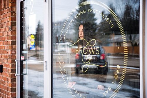 MIKAELA MACKENZIE / WINNIPEG FREE PRESS

Giovanna Minenna poses in her Grant Park location of Brows by G, which she has chosen to close because of COVID-19 concerns, in Winnipeg on Tuesday, March 17, 2020.
Winnipeg Free Press 2020