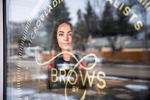 MIKAELA MACKENZIE / WINNIPEG FREE PRESS

Giovanna Minenna poses in her Grant Park location of Brows by G, which she has chosen to close because of COVID-19 concerns, in Winnipeg on Tuesday, March 17, 2020.
Winnipeg Free Press 2020