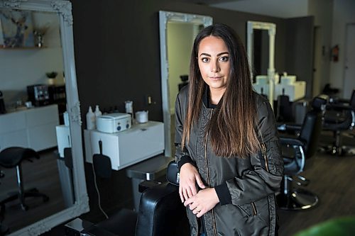 MIKAELA MACKENZIE / WINNIPEG FREE PRESS

Giovanna Minenna poses in her Grant Park location of Brows by G, which she has chosen to close because of COVID-19 concerns, in Winnipeg on Tuesday, March 17, 2020.
Winnipeg Free Press 2020