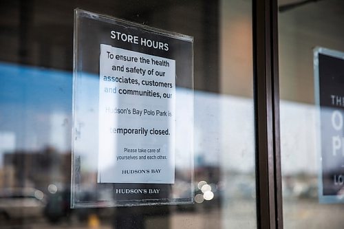 MIKAELA MACKENZIE / WINNIPEG FREE PRESS

The Bay at Polo Park, which closed because of COVID-19 concerns, in Winnipeg on Wednesday, March 18, 2020.
Winnipeg Free Press 2020