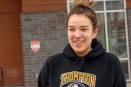 JESSE BOILY / WINNIPEG FREE PRESS
Tressa McDonald, a first year student at the University of Winnipeg, poses for a portrait outside her residence at McFeetors Hall in Winnipeg on Wednesday, March 18, 2020.
Reporter: Maggie Macintosh