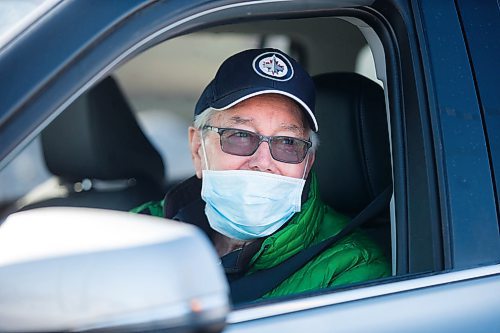 MIKAELA MACKENZIE / WINNIPEG FREE PRESS

Jim Cornwall talks to the Free Press after getting a test at the drive-through COVID-19 testing centre in Selkirk on Thursday, March 19, 2020. For JS story.
Winnipeg Free Press 2020