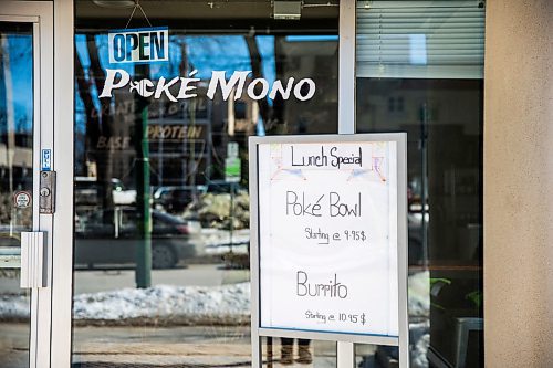 MIKAELA MACKENZIE / WINNIPEG FREE PRESS

Poke Mono, which just opened last week, in downtown Winnipeg on Thursday, March 19, 2020. For Ben Waldman story.
Winnipeg Free Press 2020