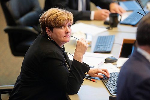 MIKE DEAL / WINNIPEG FREE PRESS
Councillor Janice Lukes, Waverley West Ward, during the Winnipeg City Council budget meeting which continued Friday morning.

200320 - Friday, March 20, 2020.