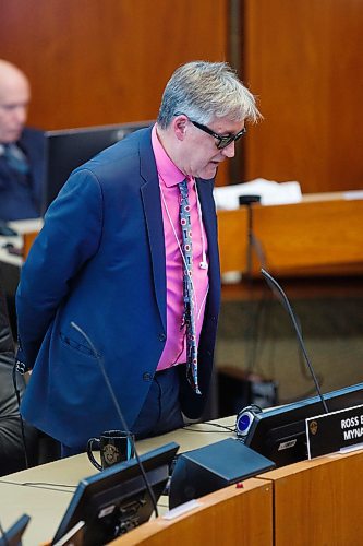 MIKE DEAL / WINNIPEG FREE PRESS
Councillor Ross Eadie, Mynarski Ward speaks during the Winnipeg City Council budget meeting which continued Friday morning.

200320 - Friday, March 20, 2020.