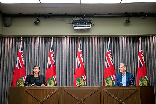MIKAELA MACKENZIE / WINNIPEG FREE PRESS

Families minister Heather Stefanson speaks about child care after Premier Brian Pallister announced a state of emergency in the province of Manitoba at the Manitoba Legislative Building in Winnipeg on Friday, March 20, 2020. 
Winnipeg Free Press 2020