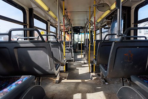 JESSE BOILY / WINNIPEG FREE PRESS
Winnipeg Transit bus sits almost empty on Friday, March 20, 2020.
Reporter: