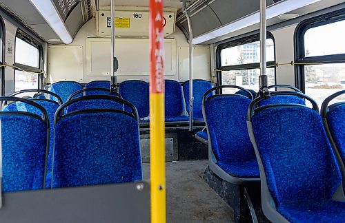 JESSE BOILY / WINNIPEG FREE PRESS
Winnipeg Transit bus sits almost empty on Friday, March 20, 2020.
Reporter: