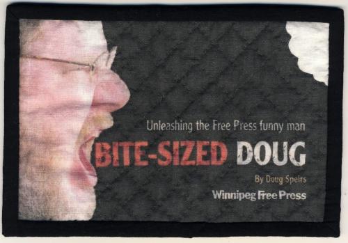 Book Cover Quilt for Doug Speirs story winnipeg free press