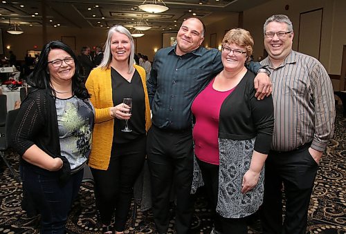 JASON HALSTEAD / WINNIPEG FREE PRESS

From left, Cynthia Parasides, Tina Watson, Soto Parasides, Dawn Desaulniers and Terry Desaulniers, with event supporter Snap-on Tools, at the "Viva Las Vegas fundraising gala for Dreams Take Flight Winnipeg on Feb. 29, 2020 at the Victoria Inn Hotel & Convention Centre. (See Social Page)