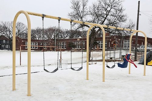 MIKE DEAL / WINNIPEG FREE PRESS

The empty playground at Wolseley School Tuesday morning. 
The Manitoba School Boards Association has recommended all provincial schools close their play structures on school grounds immediately to adhere to social distancing guidelines. MSBA said the use of such equipment is "prohibited" indefinitely, although it encourages families to play in open spaces near community and school playgrounds. The Winnipeg School Division is currently in the process of putting up signage and removing swings in all of its 89 school playgrounds.
200324 - Tuesday, March 24, 2020