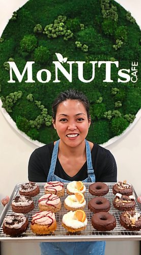 RUTH BONNEVILLE  /  WINNIPEG FREE PRESS 

49.8 - INTERSECTION- monuts

Maureen Gelvis-Pflueger owner of Monuts Café, which specializes in plant-based, gluten-free doughnuts and baked goods. 

Monuts is located in Osborne Village, 120 Scott St.


March 24th, 2020
