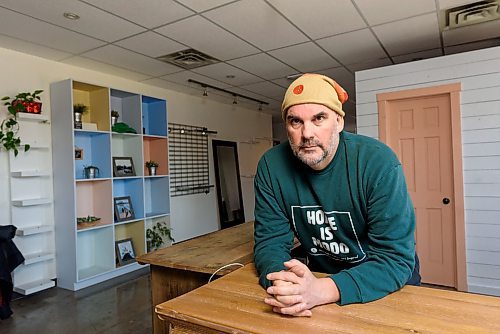 JESSE BOILY / WINNIPEG FREE PRESS
Reid Davies poses for a portrait at his yoga studio on Friday, March 27, 2020. Davis recently bought two yoga studios in January. He now is finding different alternatives like online classes for his clients. 
Reporter: Martin Cash