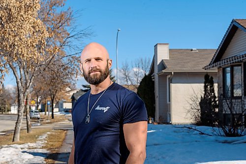JESSE BOILY / WINNIPEG FREE PRESS
Ryan Caligiuri, who recently tested positive for COVID-19, poses for a portrait at his home on Friday, March 27, 2020. Caligiuri self-isolated since March 11, after a trip to Mexico and has had contact with nurses to track his symptoms everyday since.  
Reporter: