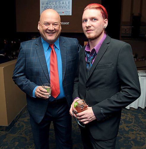 JASON HALSTEAD / WINNIPEG FREE PRESS

From left, Steve Chan (Redbarn Pet Products) and Matthew Beauchemin at the seventh annual Ball for the Brave in support of Cvet's Pets Helping Vets at the Metropolitan Entertainment Centre on March 5, 2020. (See Social Page)