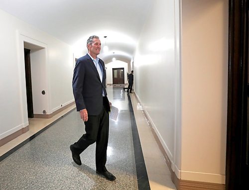 RUTH BONNEVILLE  /  WINNIPEG FREE PRESS 


Local - Feature photo of Premier Pallister before/after presser


Premier Brian Pallister makes his way into a press conference with Education Minister,  Kelvin Goertzen, in room 68 at the Legislative Building Tuesday.  

The premier and minister announced that due to COVID-19 students are out of school indefinitely for this school year.  

See story. 


March 31st,, 2020
