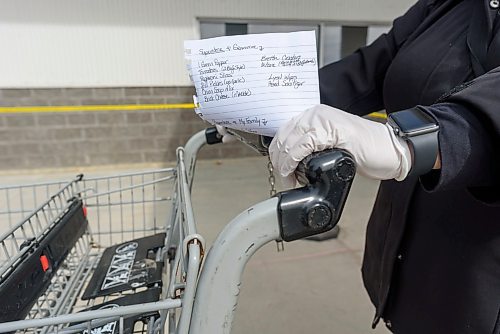 JESSE BOILY / WINNIPEG FREE PRESS
A customer waits in line at Superstore on Sargent Ave. on Wednesday, April 1, 2020.
Reporter: Julia-Simone Rutgers