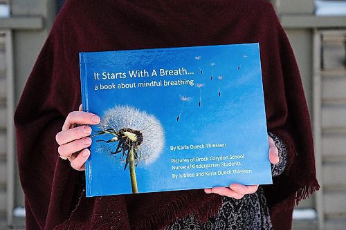 Daniel Crump / Winnipeg Free Press. Karla Dueck Thiessen, teacher and author of book It starts with a Breath. Dueck Thiessen wrote a new verse and created a video version of her childrens picture book on mindful breathing to help people of all ages cope with the current pandemic through meditation. April 4, 2020.