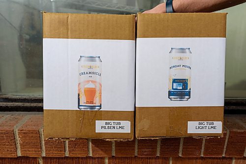 JESSE BOILY  / WINNIPEG FREE PRESS
Two of the beer kits from Grain to Glass which has seen an increase in sales for home brewing kits during the pandemic on Wednesday. Wednesday, April 8, 2020.
Reporter: Ben Sigurdson