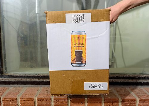 JESSE BOILY  / WINNIPEG FREE PRESS
One of the beer kits from Grain to Glass which has seen an increase in sales for home brewing kits during the pandemic on Wednesday. Wednesday, April 8, 2020.
Reporter: Ben Sigurdson