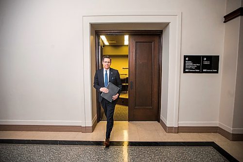 MIKAELA MACKENZIE / WINNIPEG FREE PRESS

Mayor Brian Bowman walks out after speaking to the media about new measures to enforce public health orders in response to COVID-19 at the Manitoba Legislative Building in Winnipeg on Thursday, April 9, 2020.
Winnipeg Free Press 2020