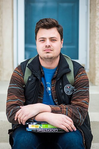 MIKAELA MACKENZIE / WINNIPEG FREE PRESS

Micah Doerksen, fourth-year student at U of W studying education, poses for a portrait in front of his parent's home in Winnipeg on Thursday, April 9, 2020.
Winnipeg Free Press 2020