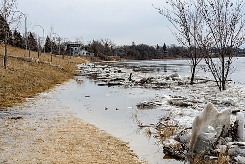 JESSE BOILY  / WINNIPEG FREE PRESS
A trail along Lyndale Drive is flooded over on Friday. Friday, April 10, 2020.
Reporter: