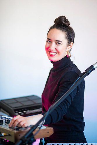 MIKAELA MACKENZIE / WINNIPEG FREE PRESS

Rayannah, the first musician in Manitoba Music's Live Streaming series, poses for a portrait in her home studio in Winnipeg on Wednesday, April 15, 2020. For Jen Zoratti story.
Winnipeg Free Press 2020