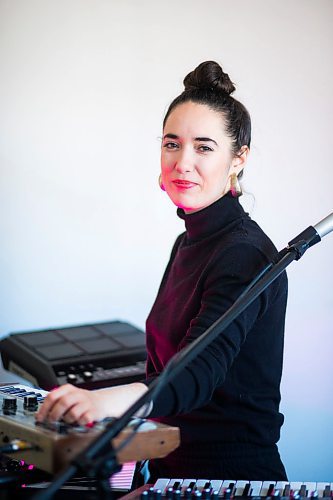 MIKAELA MACKENZIE / WINNIPEG FREE PRESS

Rayannah, the first musician in Manitoba Music's Live Streaming series, poses for a portrait in her home studio in Winnipeg on Wednesday, April 15, 2020. For Jen Zoratti story.
Winnipeg Free Press 2020