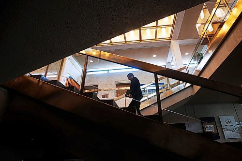 JOHN WOODS / WINNIPEG FREE PRESS
Mayor Brian Bowman heads to his office after announcing the City of Winnipegs employment plan going forward during a COVID-19 press conference at City Hall in Winnipeg Wednesday, April 15, 2020. 

Reporter: Pursaga