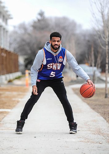 RUTH BONNEVILLE  /  WINNIPEG FREE PRESS 

SPORTS - Pro basketball players

Pro basketball player Justus Alleyn with a basketball outside his home.  Justus played 5 years for the Bisons and now plays pro in Slovakia.

Taylor story. 

April 16h,  2020
