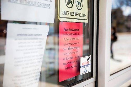 MIKAELA MACKENZIE / WINNIPEG FREE PRESS

Signage outside of the Food Fare on Maryland in Winnipeg on Thursday, April 23, 2020. For Malak Abas story.
Winnipeg Free Press 2020