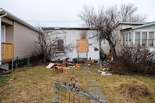 Daniel Crump / Winnipeg Free Press. Chris Penner lost his Selkirk Avenue house to fire Saturday afternoon. Penner has owned the house for 33 years and does not have insurance. April 25, 2020.