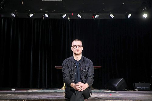 MIKAELA MACKENZIE / WINNIPEG FREE PRESS

David Schellenberg, one of the Good Will's co-owners as well as its talent buyer, poses for a portrait in the closed space in Winnipeg on Monday, April 27, 2020. For Jen Zoratti story.

Winnipeg Free Press 2020