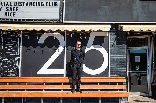 MIKAELA MACKENZIE / WINNIPEG FREE PRESS

David Schellenberg, one of the Good Will's co-owners as well as its talent buyer, poses for a portrait outside of the closed space in Winnipeg on Monday, April 27, 2020. For Jen Zoratti story.

Winnipeg Free Press 2020