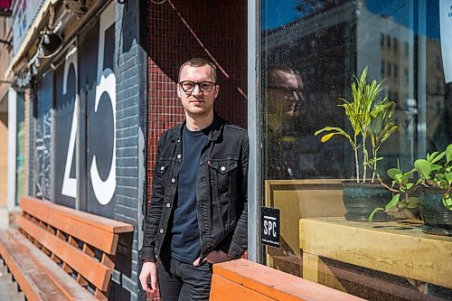 MIKAELA MACKENZIE / WINNIPEG FREE PRESS

David Schellenberg, one of the Good Will's co-owners as well as its talent buyer, poses for a portrait outside of the closed space in Winnipeg on Monday, April 27, 2020. For Jen Zoratti story.

Winnipeg Free Press 2020